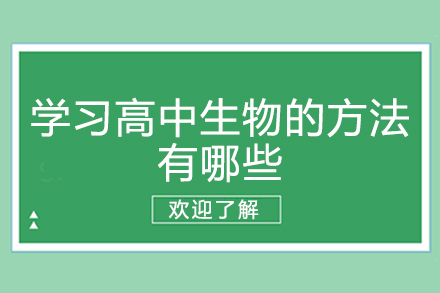 学习高中生物的方法有哪些