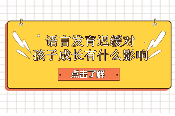 语言发育迟缓对孩子成长有什么影响