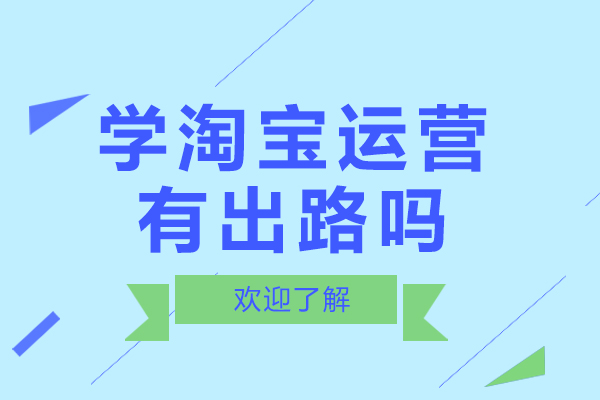 学淘宝运营有出路吗