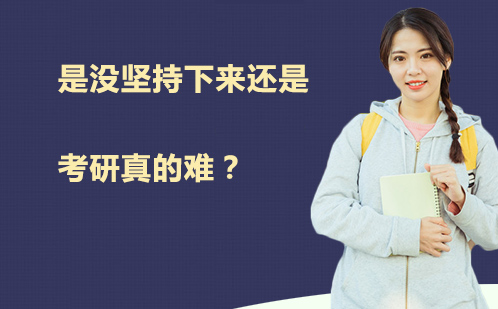 每年考研那么多人落榜，是没坚持下来还是考研真的难？