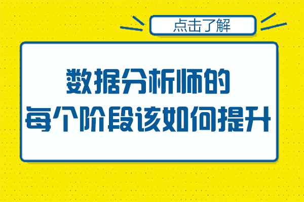 数据分析师的每个阶段该如何提升