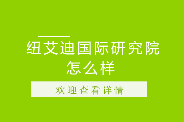 南京纽艾迪国际研究院怎么样