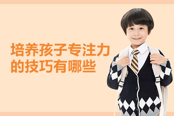 培养孩子专注力的技巧有哪些