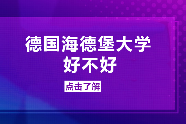德国海德堡大学好不好