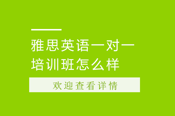 濮阳雅思英语一对一培训班怎么样