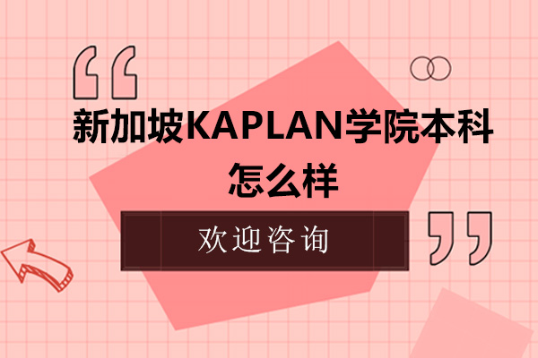 新加坡Kaplan本科深度解析