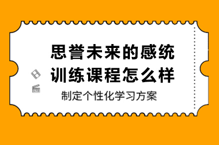 思誉未来的感统训练课程怎么样