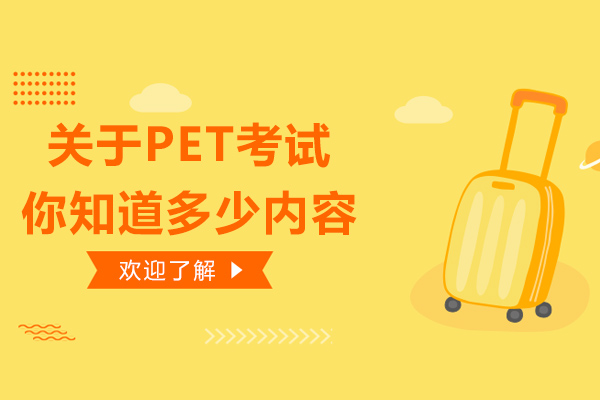 关于PET考试，你知道多少内容