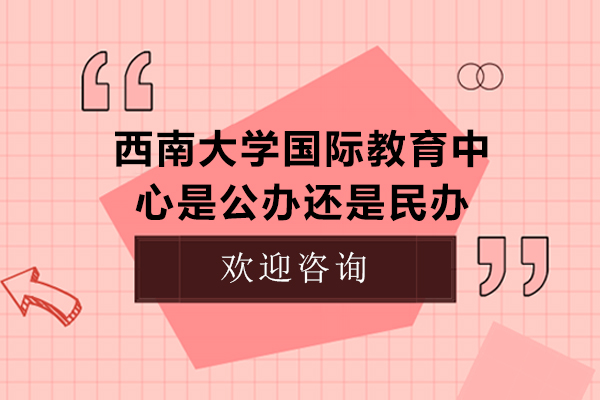 西南大学国际教育中心办学性质权威解读