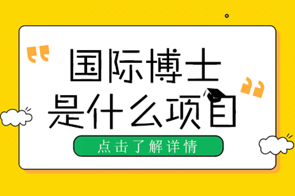 国际博士是什么项目