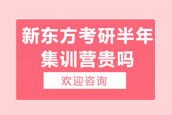 上海新东方考研半年集训营贵吗