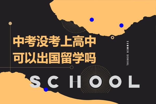 中考没考上高中可以出国留学吗