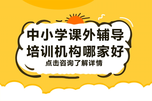 上海中小学课外辅导培训机构哪家好
