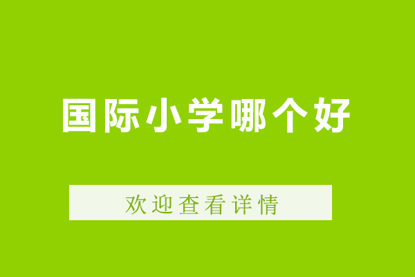 广州国际小学哪个好