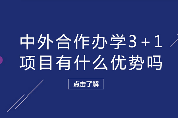 中外合作办学3+1项目有什么优势吗-好不好