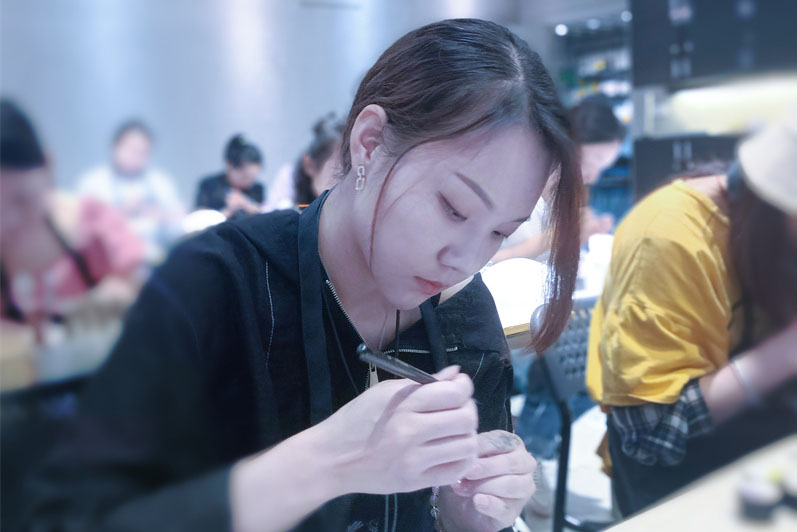 金善化妆学校部分美甲教学图