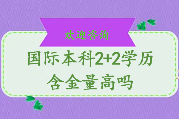 杭州国际本科2+2学历含金量高吗-国际本科2+2学历含金量怎么样