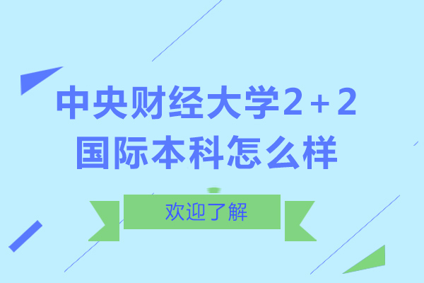 中央财经大学2+2国际本科怎么样