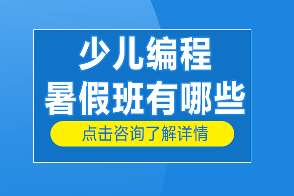 上海少儿编程暑假班有哪些