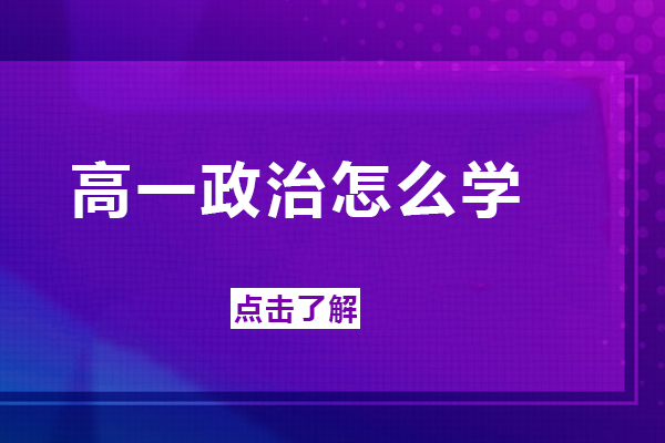 高一政治怎么学-高一政治如何学好