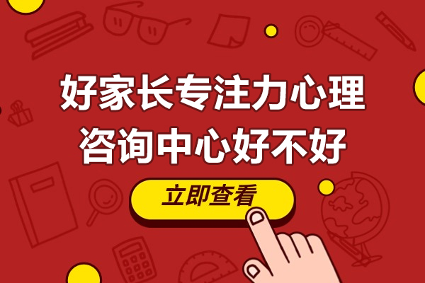 深圳好家长专注力心理咨询中心好不好