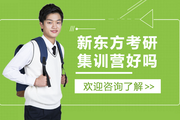 上海新东方考研集训营好吗