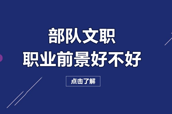 部队文职职业前景好不好