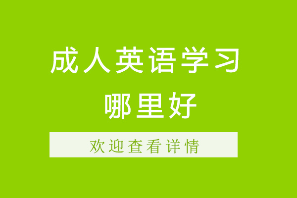 南京成人英语学习哪里好-成人学英语去哪个机构