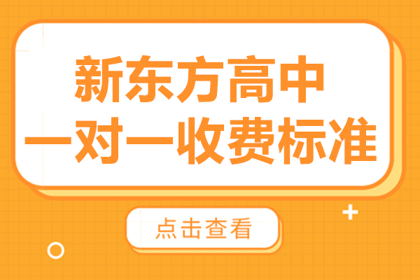 广州新东方高中一对一收费标准