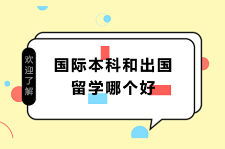 国际本科和出国留学哪个好