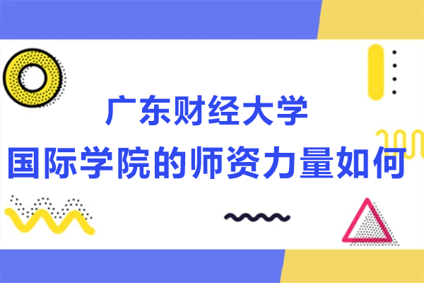 广东财经大学国际学院的师资力量如何