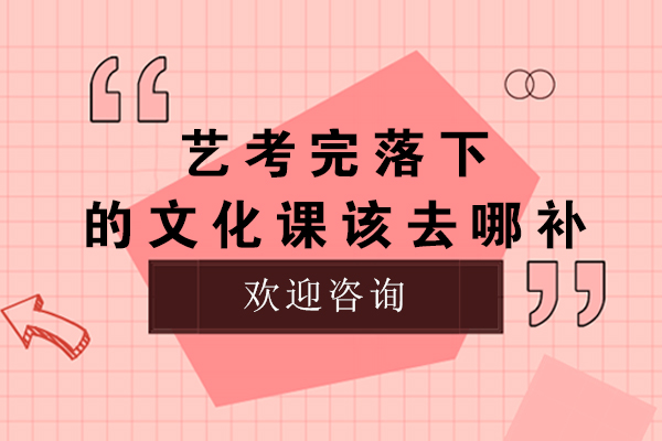 无锡艺考完落下的文化课该去哪补-艺考生统考完后文化课到哪学