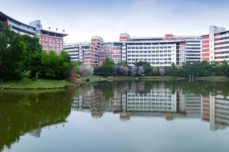 学校湖景