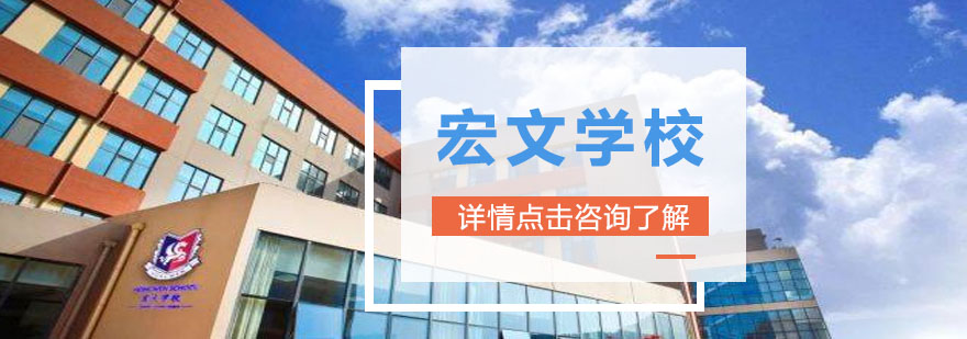 青岛宏文学校校园全景