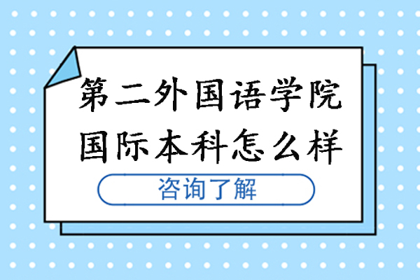 北京第二外国语学院国际本科怎么样