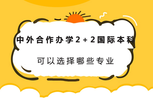 中外合作办学2+2国际本科可以选择哪些专业