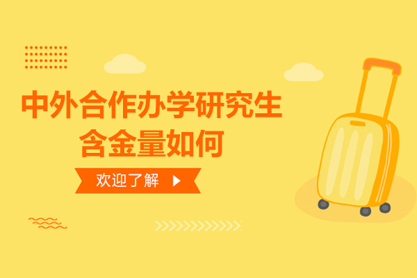 中外合作办学研究生含金量如何