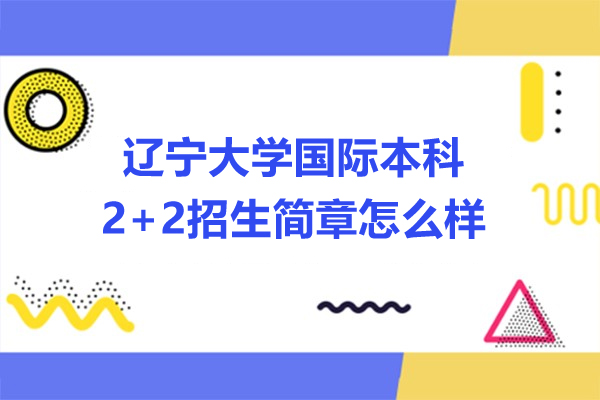 辽宁大学国际本科2+2招生简章怎么样