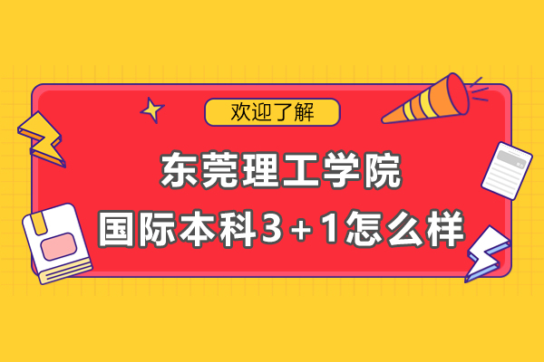 东莞理工学院国际本科3+1怎么样