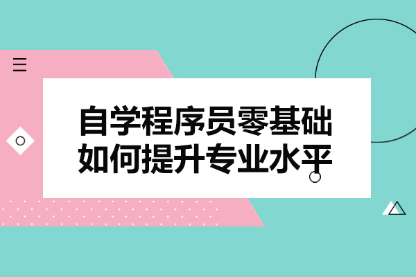 福州自学程序员零基础如何提升专业水平