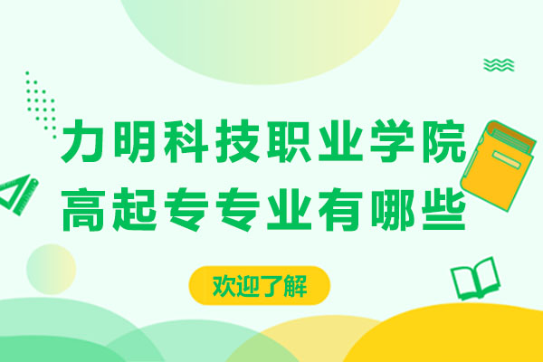 山东力明科技职业学院的高起专专业有哪些