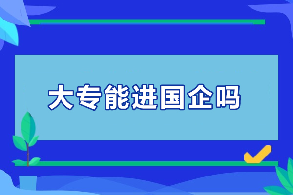 大专能进国企吗