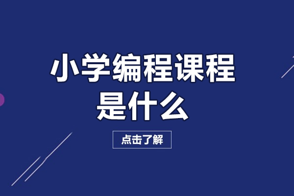 福州小学编程课程是什么-有必要学吗