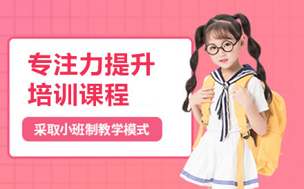 专注力提升/感知觉改善培训课程