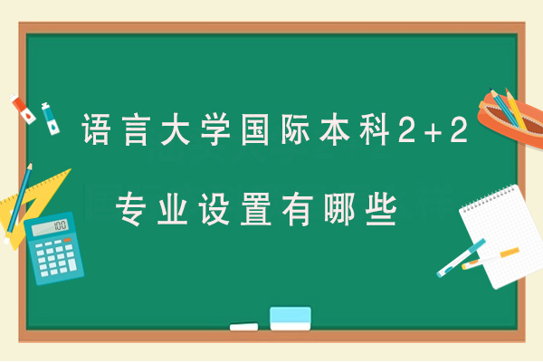 北京语言大学国际本科2+2项目都有哪些专业