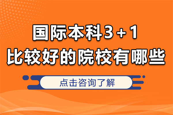上海国际本科3+1比较好的院校有哪些