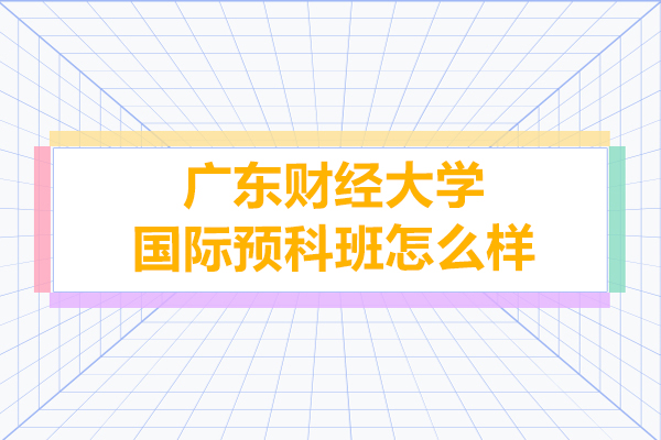 深度解析广财国际预科班特色与优势