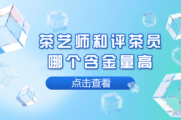 茶艺师和评茶员哪个含金量高