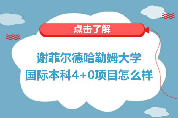 谢菲尔德哈勒姆大学国际本科4+0项目怎么样