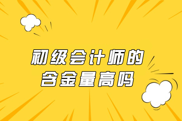 西安初级会计师的含金量高吗-初级会计师报考条件是什么